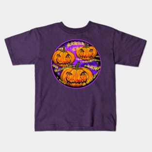 Scary halloween pumpkins Kids T-Shirt